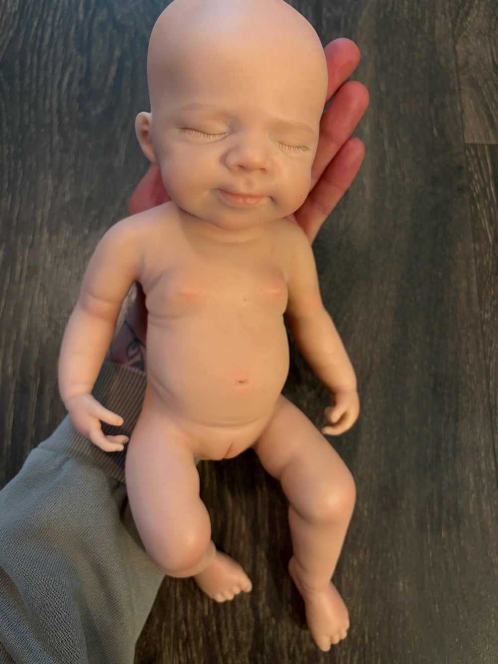 Full Silicone 13 Inch Sleeping Baby Doll in Natural Skin Tone